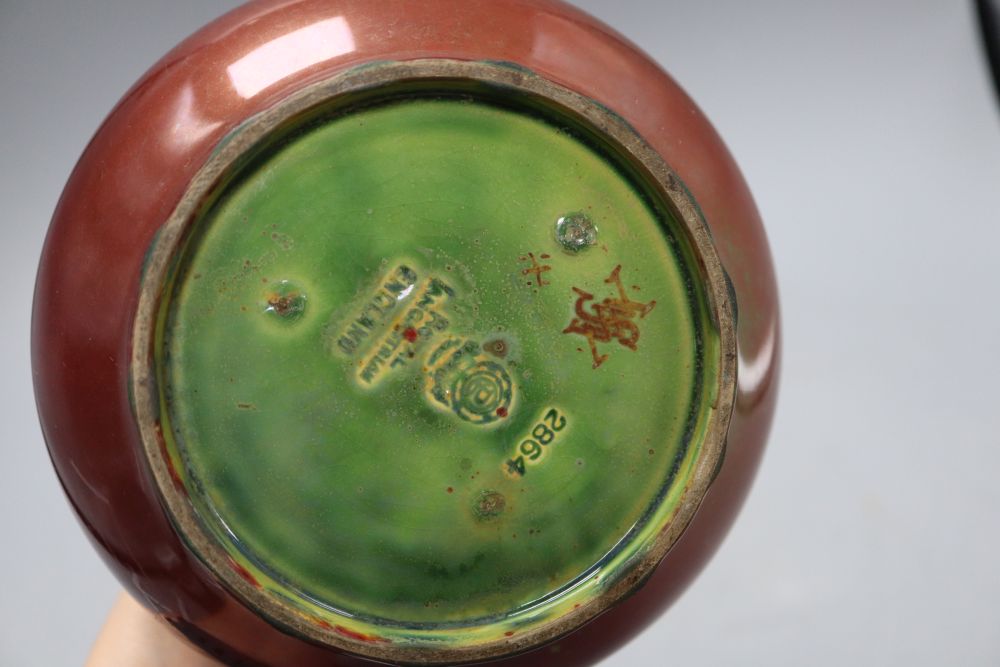 A Pilkingtons Royal Lancastrian lustre vase, by W.S. Mycock, height 17cm